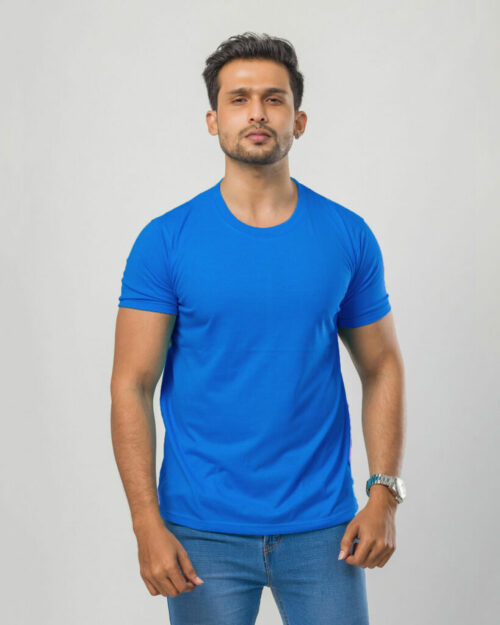 True Blue Cotton T-Shirt