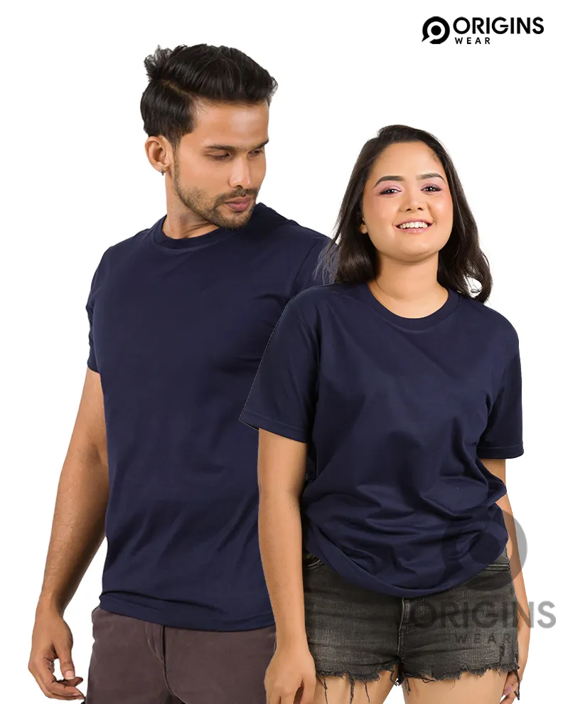 Navy Blue Cotton T-Shirt