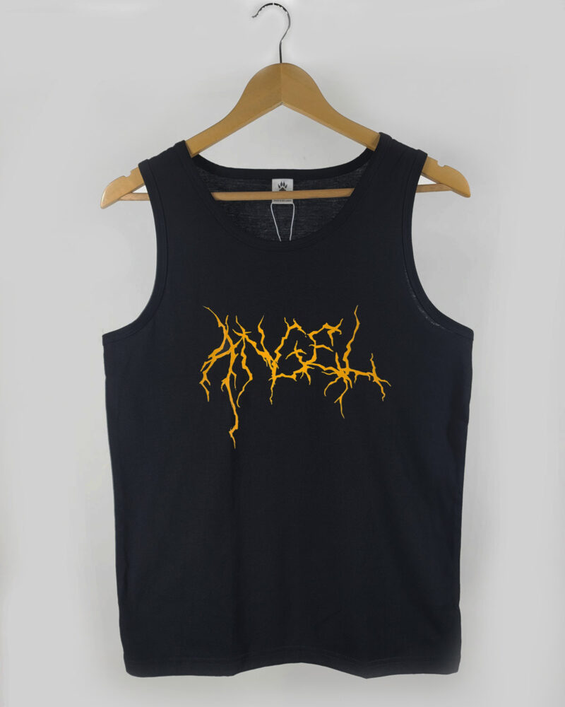 Men's Skinny Cotton Black Arm cut Tank Top