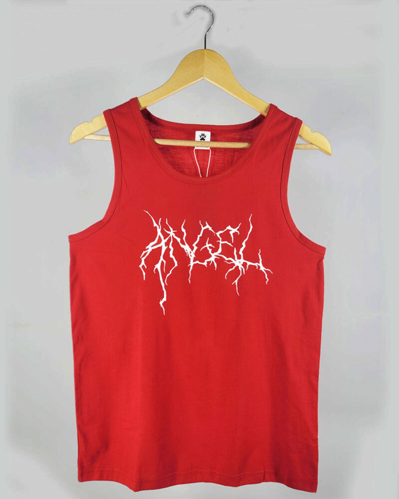 Men's Skinny Cotton Red Arm cut Tank Top