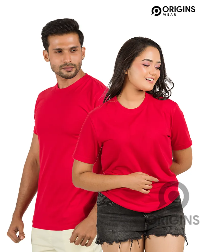 Scarlet Red Cotton T Shirt