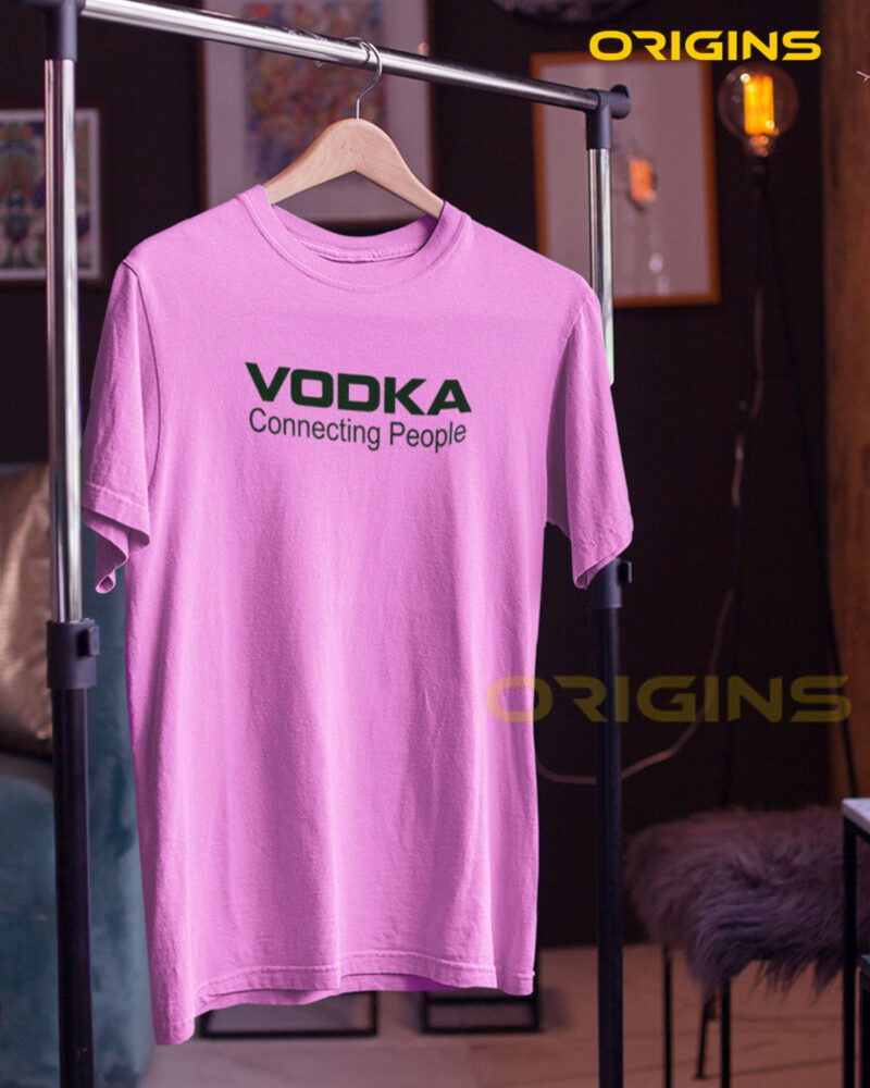 VODKA Taffy Pink Cotton T-Shirt Unisex