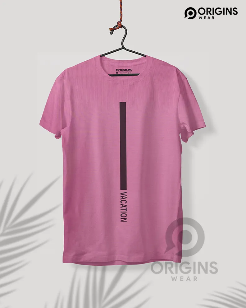 Vacation Taffy Pink Colour Unisex Premium Cotton T-Shirt