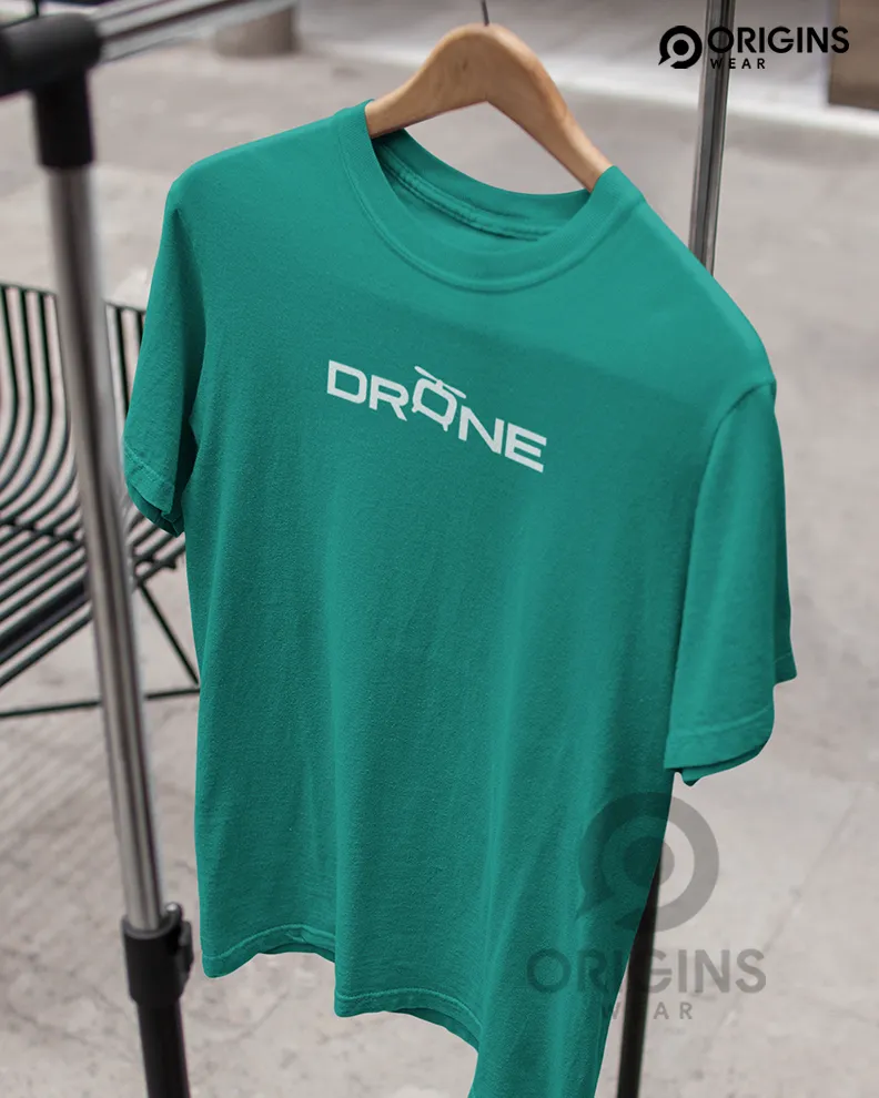 Drone Dhamro Green Colour Unisex Premium Cotton T-Shirt