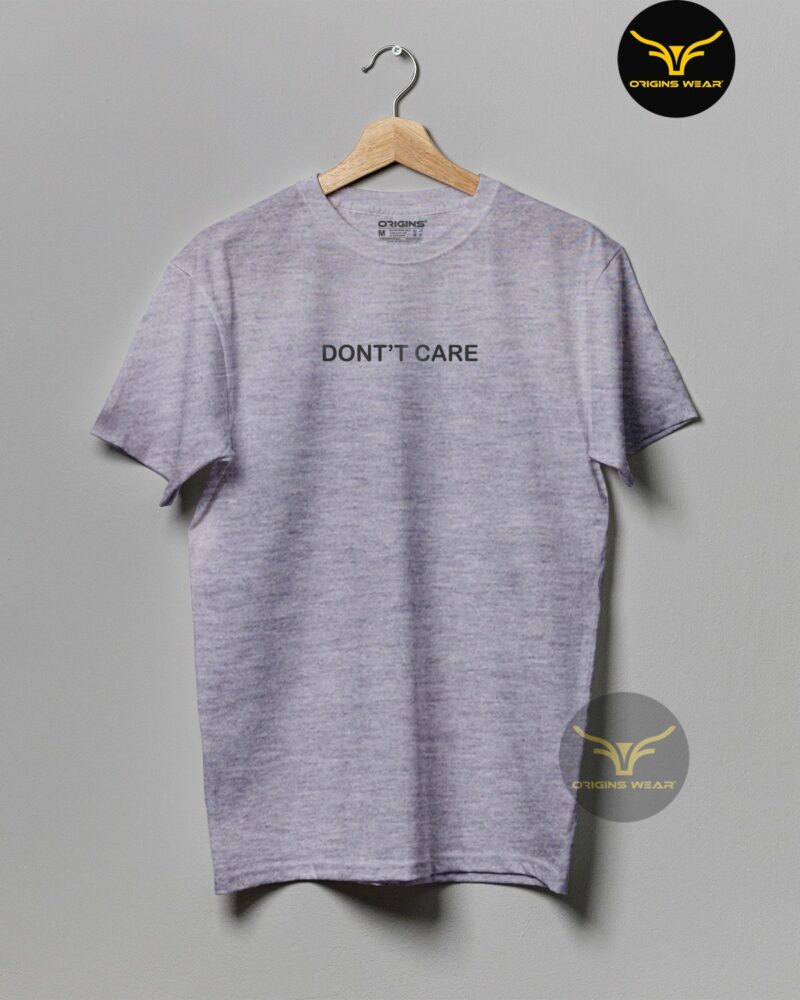 DONT'T-CARE Light Ash Colour Unisex Premium Cotton T-Shirt