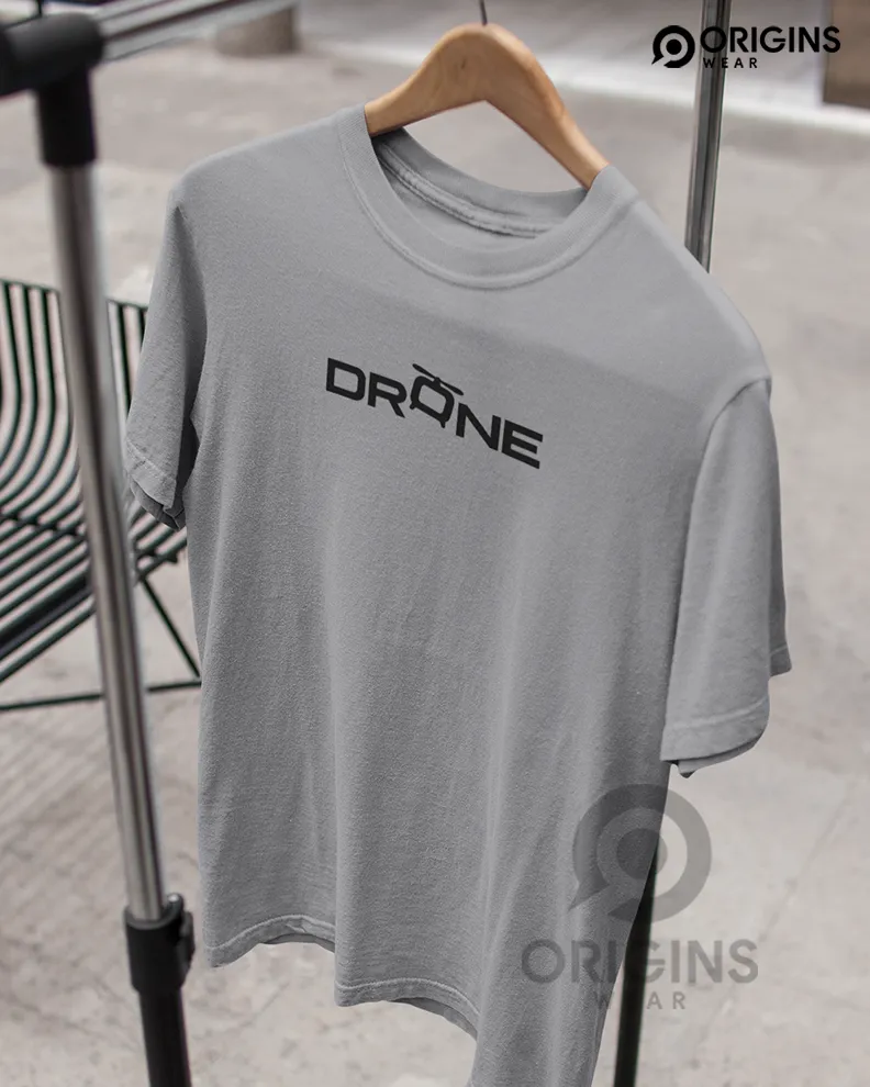 Drone Light Ash Colour Unisex Premium Cotton T-Shirt