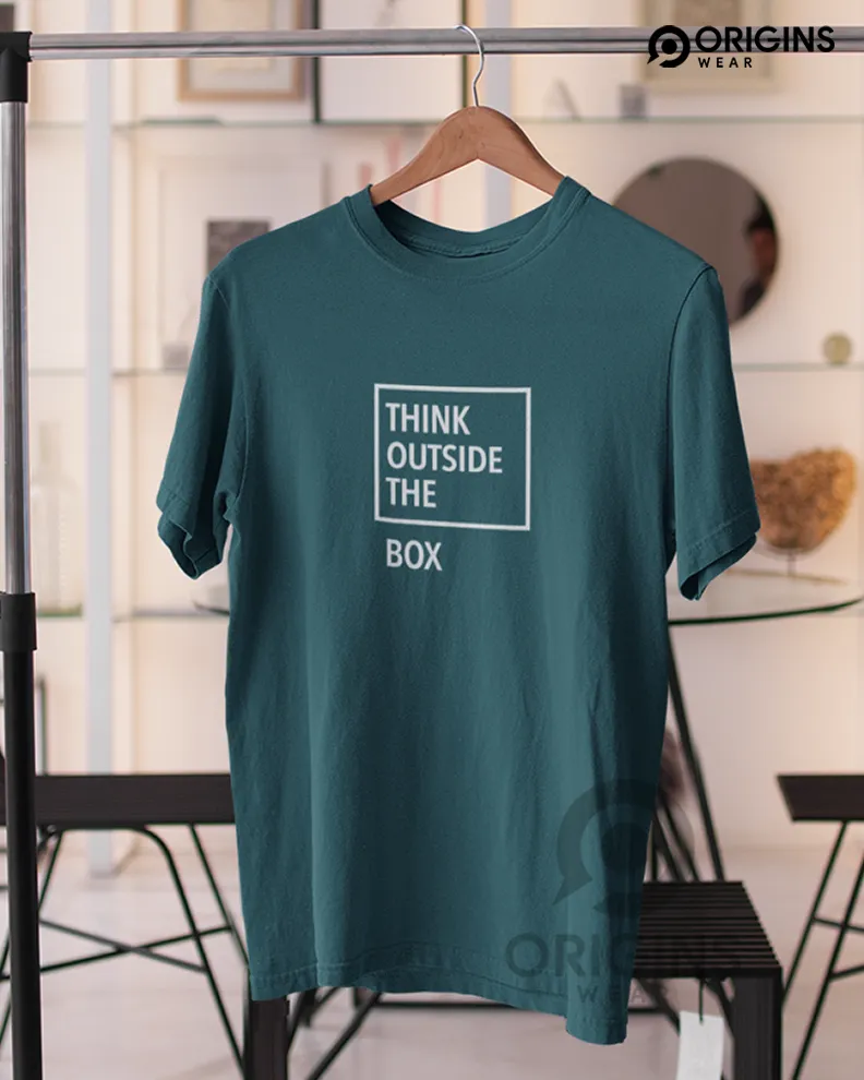 THINK Pine Green Colour Unisex Premium Cotton T-Shirt
