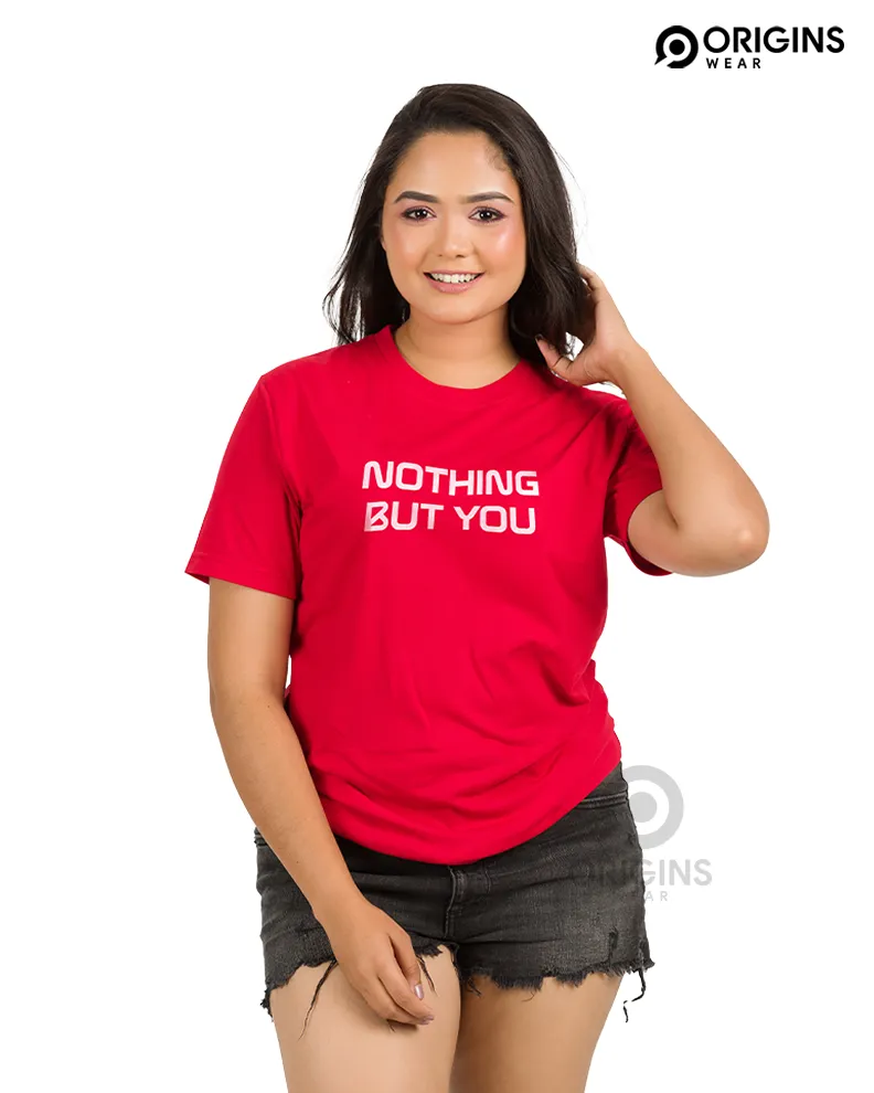 NOTHING Scarlet Red Colour Unisex Premium Cotton T-Shirt
