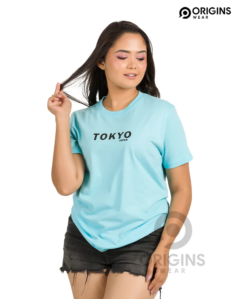 TOKYO Sky Blue Colour Unisex Premium Cotton T-Shirt