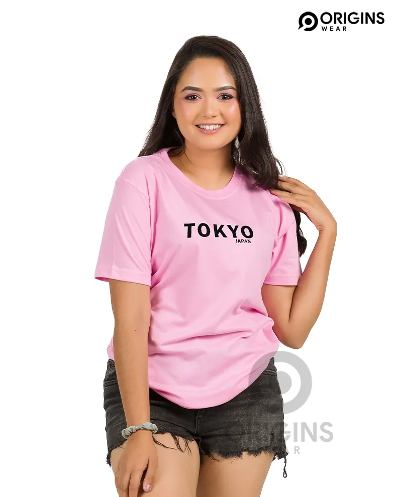 TOKYO Taffy Pink Colour Unisex Premium Cotton T-Shirt