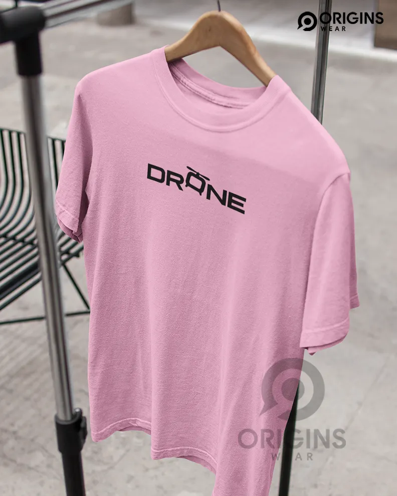 Drone Taffy Pink Colour Unisex Premium Cotton T-Shirt