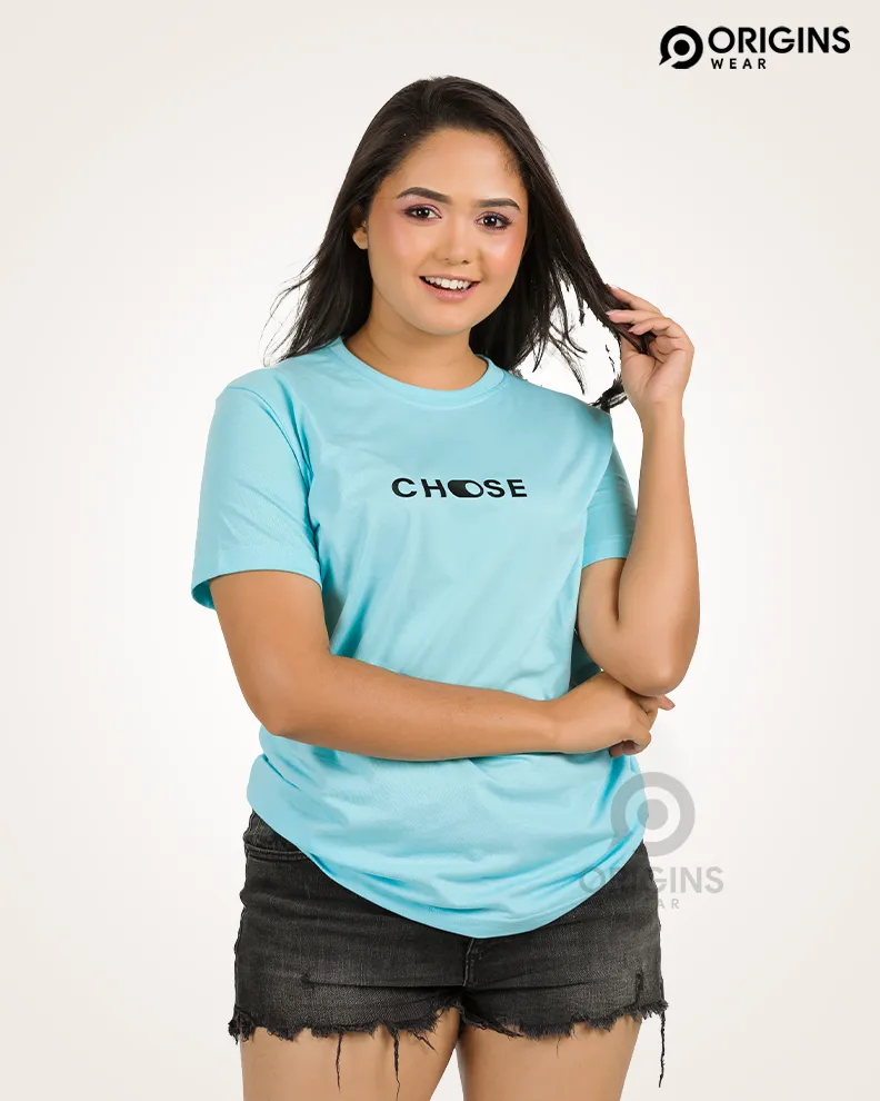 Choose Sky Blue Colour Unisex Premium Cotton T-Shirt