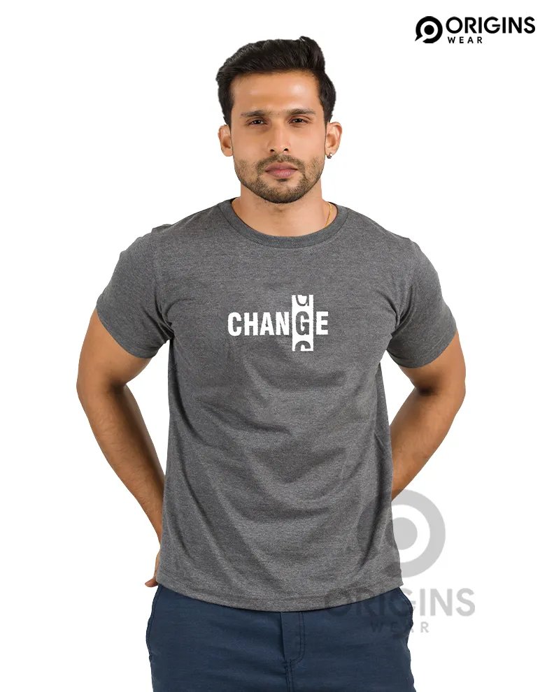 Change Charcoal Gray Colour UniSex Premium Cotton T-Shirt