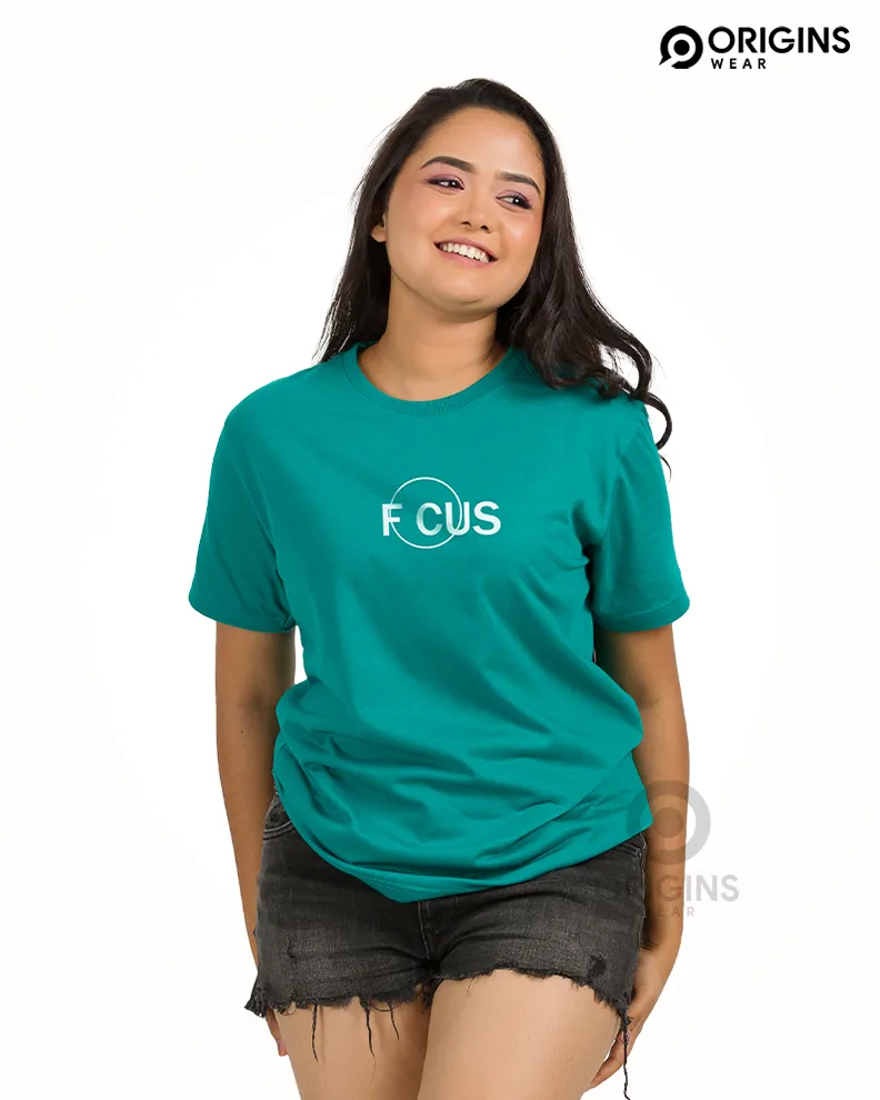 Focus Damro Green Colour UniSex Premium Cotton T-Shirt