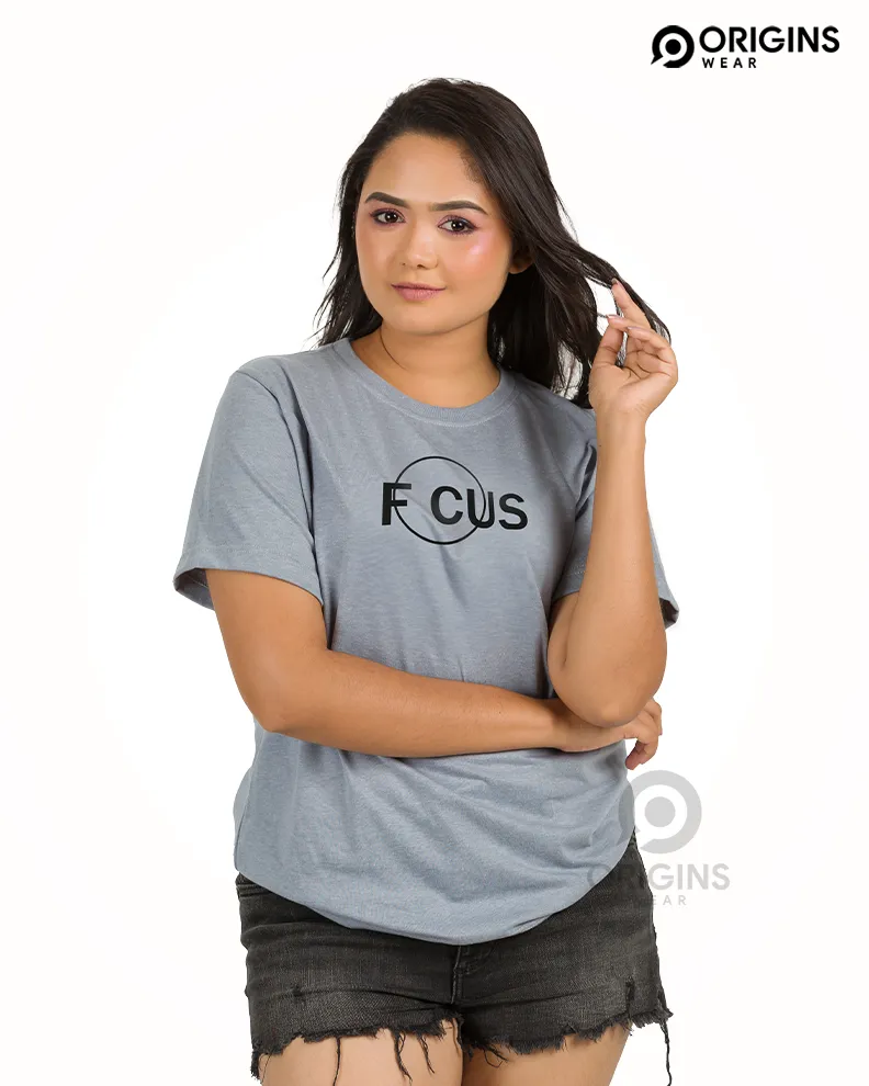 Focus Light Ash Colour UniSex Premium Cotton T-Shirt