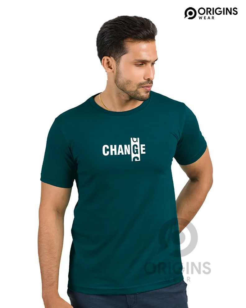 Change Pine Green Colour UniSex Premium Cotton T-Shirt