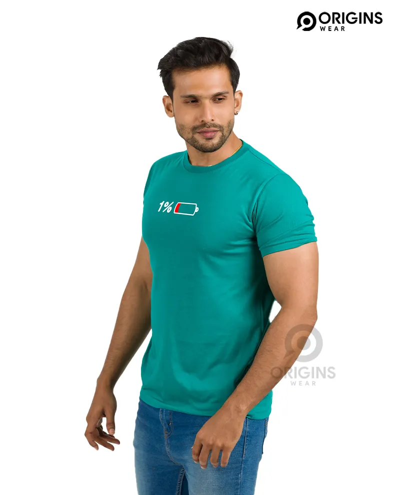 Low Bat Damro Green Colour Men & Women Premium Cotton T-Shirt