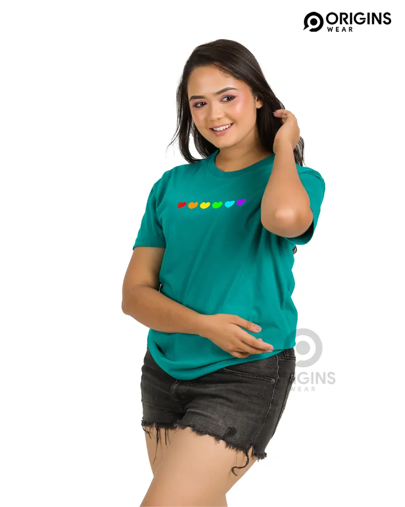Wonder Heart Damro Green Colour Men & Women Premium Cotton T-Shirt