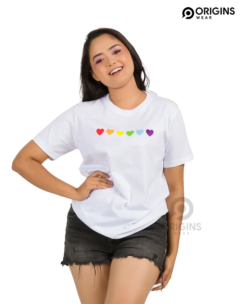 Wonder Heart Pure White Colour Men & Women Premium Cotton T-Shirt