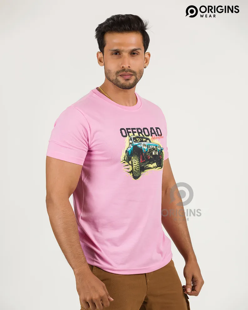 OFFROAD Taffy Pink Colour Men & Women Premium Cotton T-Shirt