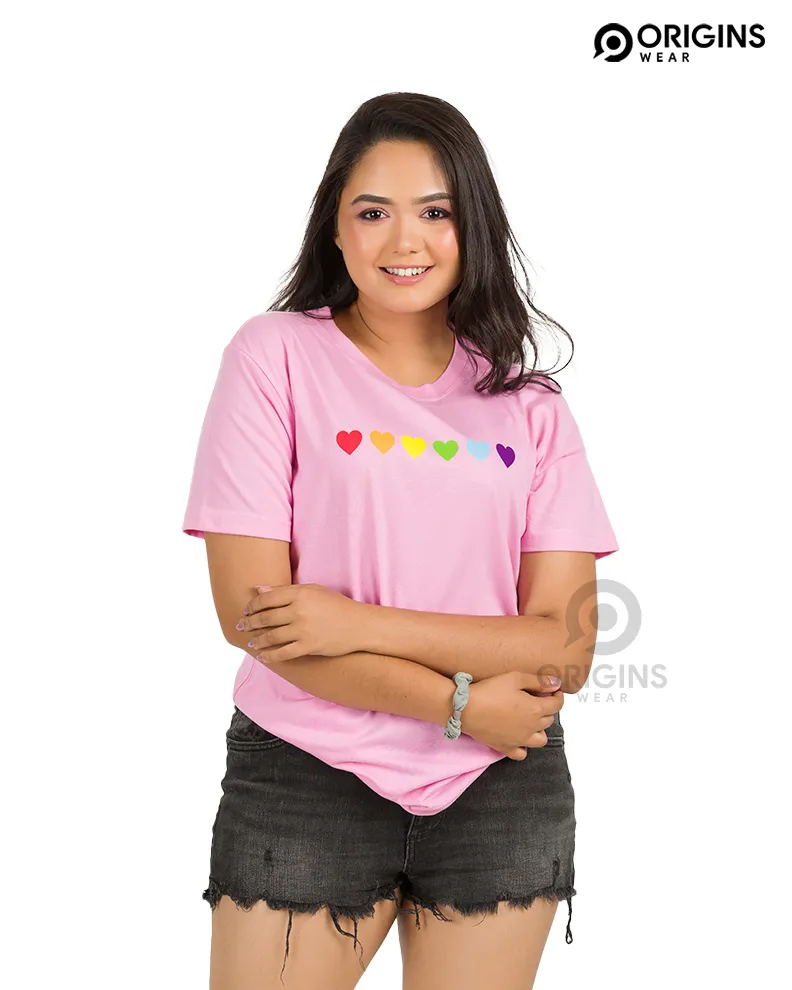 Wonder Heart Taffy Pink Colour Men & Women Premium Cotton T-Shirt
