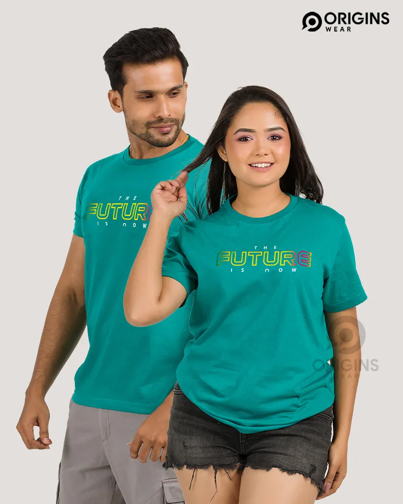 The Future Damro Green Colour Men & Women Premium Cotton T-Shirt