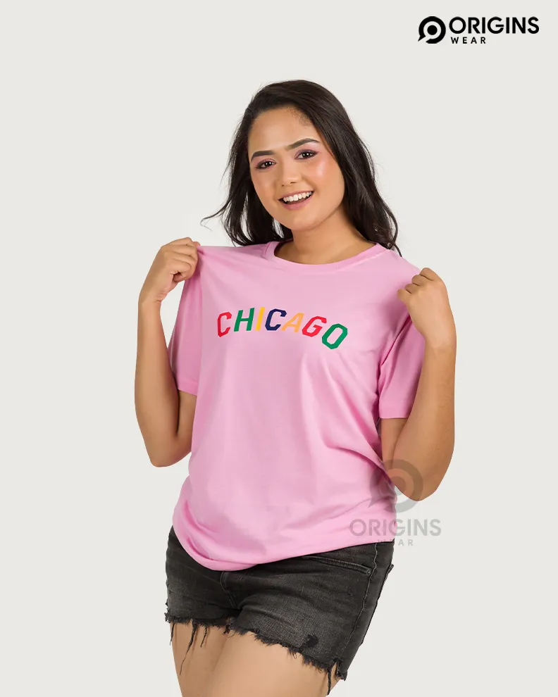 CHICAGO Taffy Pink Men & Women Premium Cotton T-Shirt