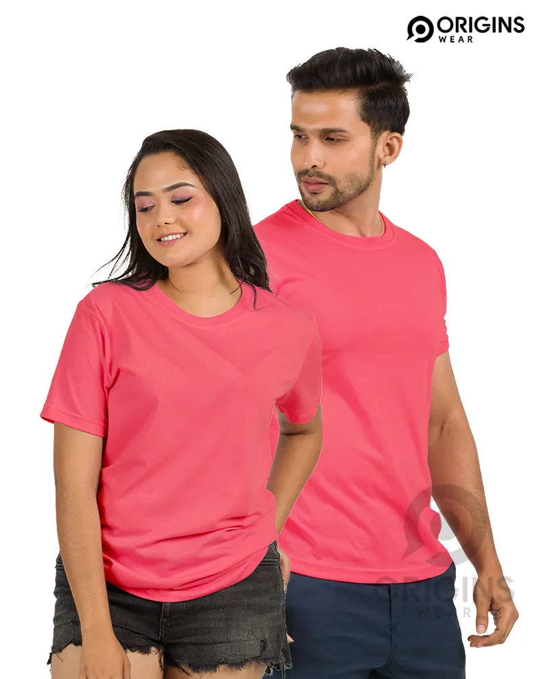 Peach Colour Cotton T-Shirt Unisex