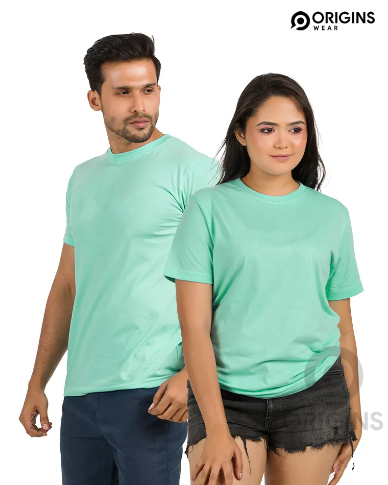Summer Mint Colour Cotton T-Shirt Unisex
