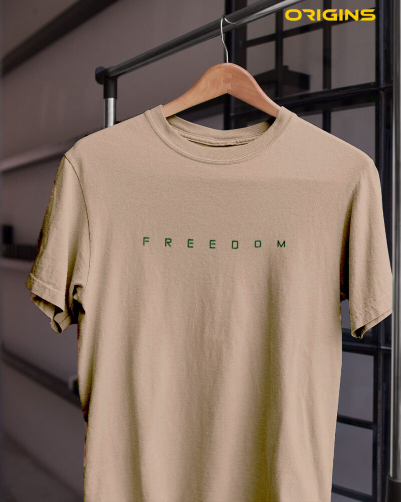 FREEDOM Beige Unisex T-Shirt