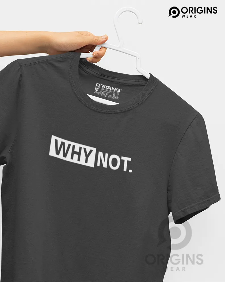 WHY-NOT Charcoal Gray Men & Women Premium Cotton T-Shirt