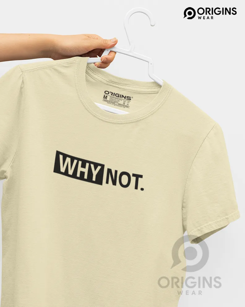 WHY-NOT Ivory Men & Women Premium Cotton T-Shirt