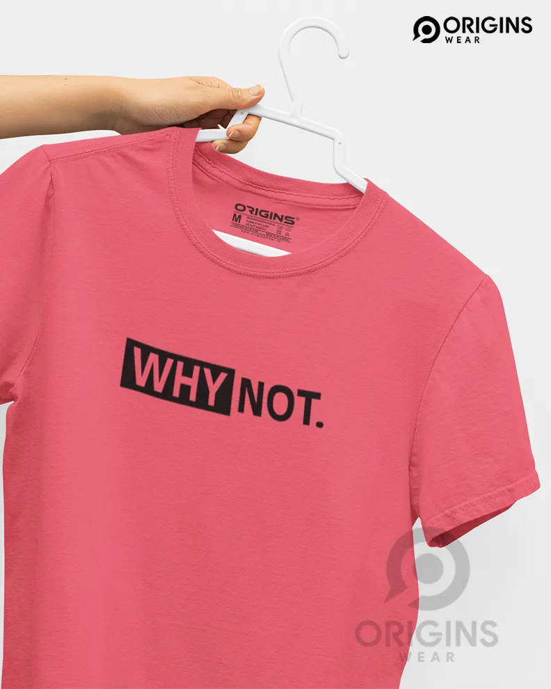 WHY-NOT Peach Men & Women Premium Cotton T-Shirt