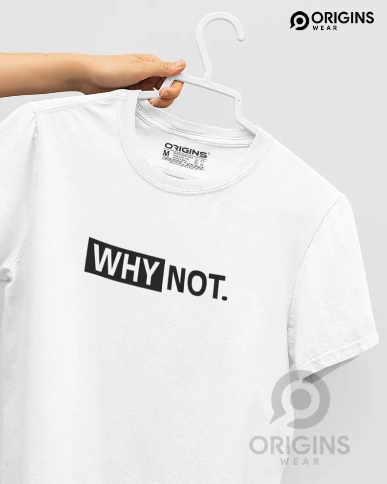 WHY-NOT Pure White Men & Women Premium Cotton T-Shirt