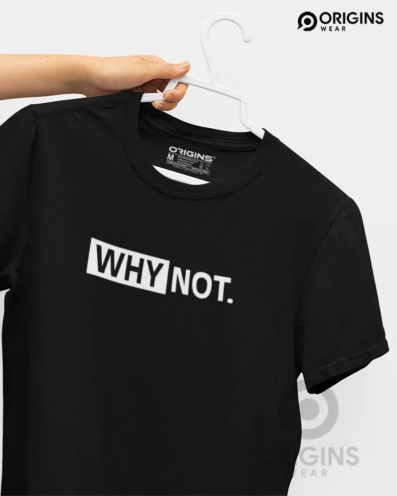 WHY-NOT Raven Black Men & Women Premium Cotton T-Shirt