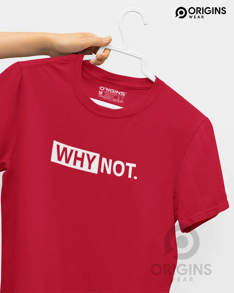 WHY-NOT Scarlet Red Men & Women Cotton T-Shirt