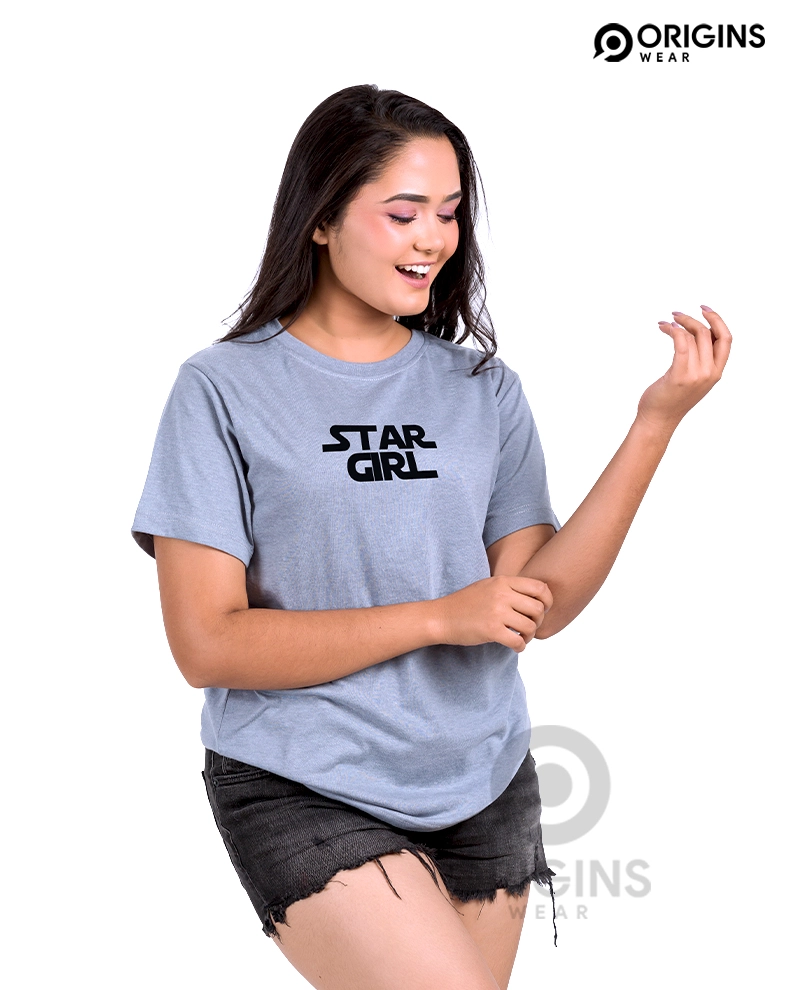 Star Girl Light Ash Premium Cotton T-Shirt