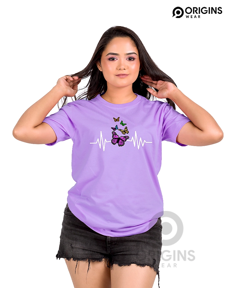 Butterfly Lavender Unisex Premium Cotton T-Shirt