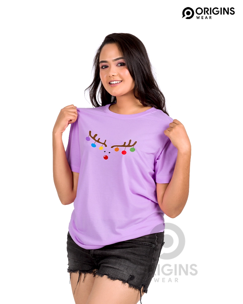 Reindeer Lavender Unisex Premium Cotton T -Shirt