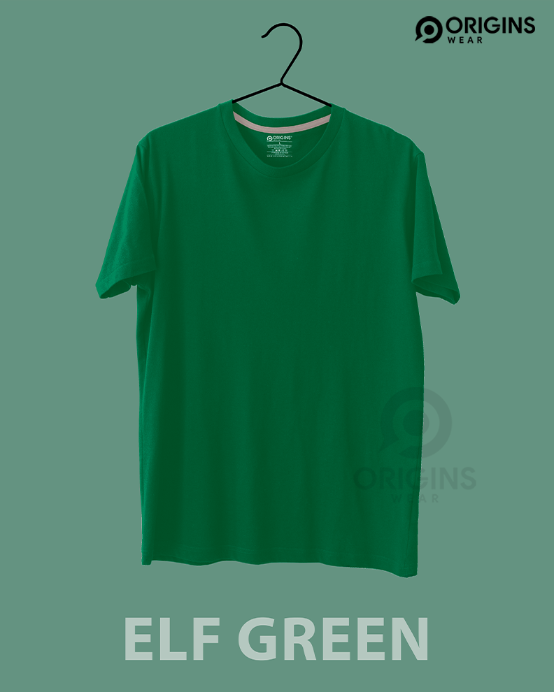 Elf Green Colour Cotton T-Shirt Unisex