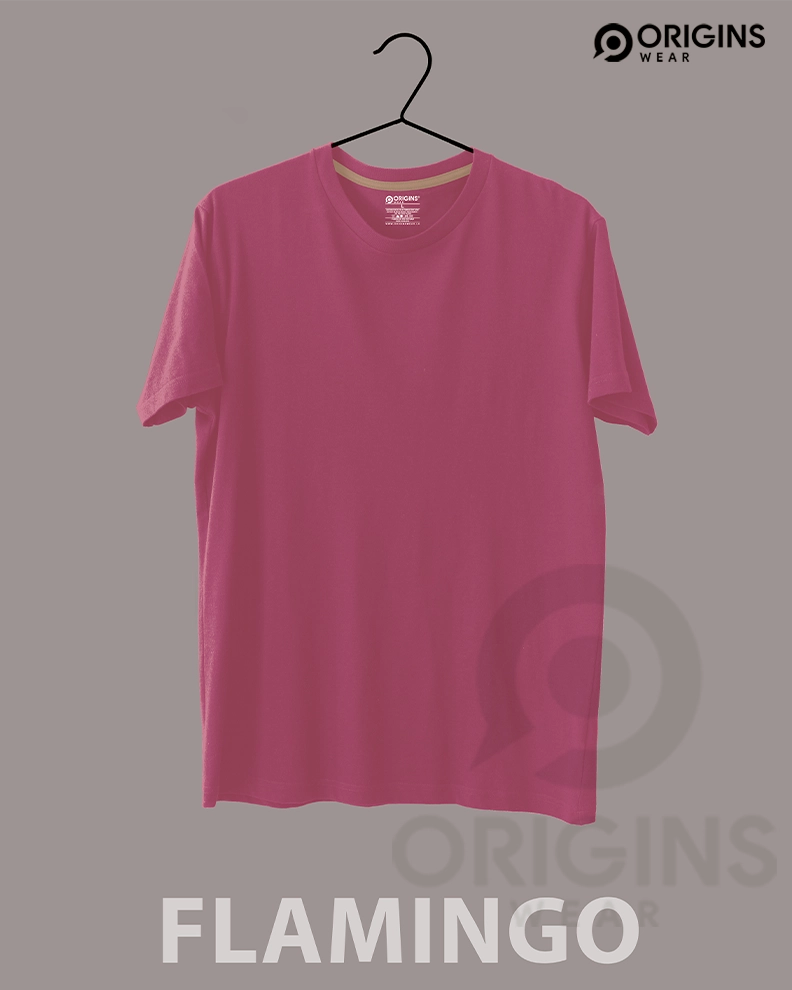 Flamingo Colour Cotton T-Shirt Unisex - S