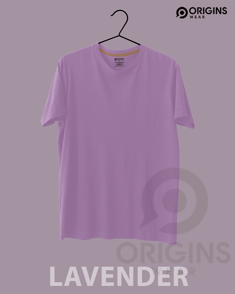 Lavender Colour Cotton T-Shirt Unisex